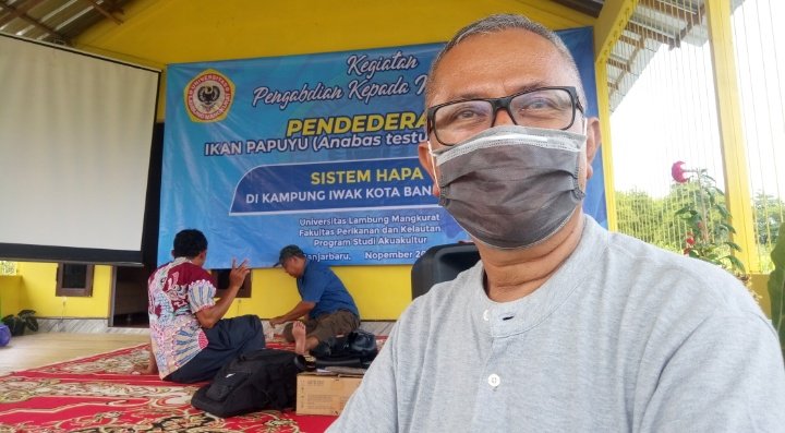 Aquaculture FPK ULM Adakan PKM di Kampung Ikan, Misrani Mau Coba Terapkan Sistem Hapa 12 S01113 20393390