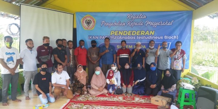 Aquaculture FPK ULM Adakan PKM di Kampung Ikan, Misrani Mau Coba Terapkan Sistem Hapa 8 S01113 20394767